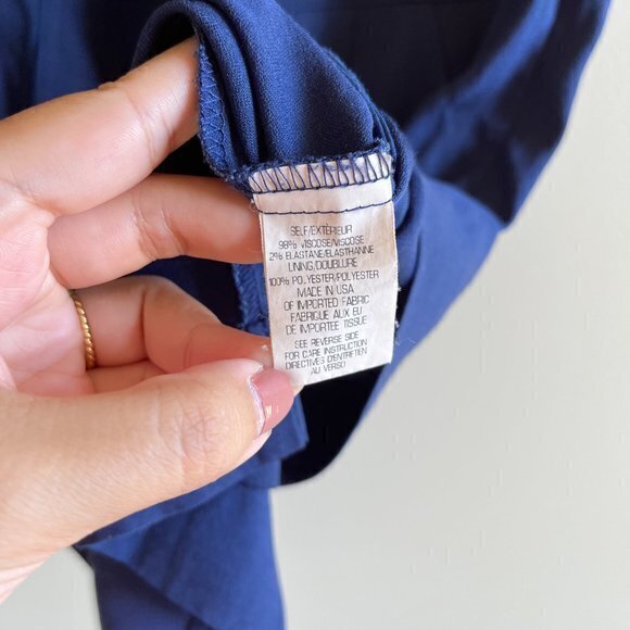 Theory Adalize Habitat Notch V Neck Pockets Shift Dress Size 2 Sleeveles… - Picture 10 of 11